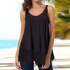 Women Solid Color Lace Casual All-match Vest